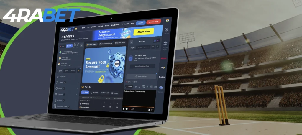 4rabet bookmaker website home page