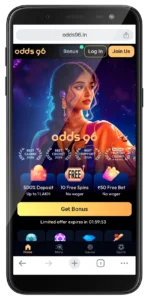 Odds96 mobile app bonus