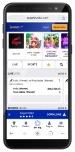 Sapphirebet mobile app