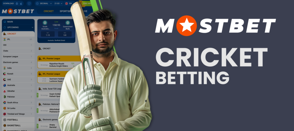 Mostbet Cricket Betting Markets