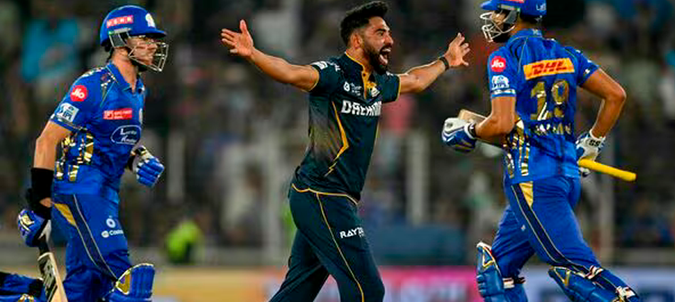 Gujarat Titans' victory over Mumbai Indians in the IPL 2025 match