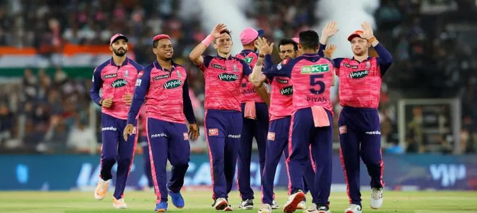 Rajasthan Royals players during IPL 2025 match amid controversy