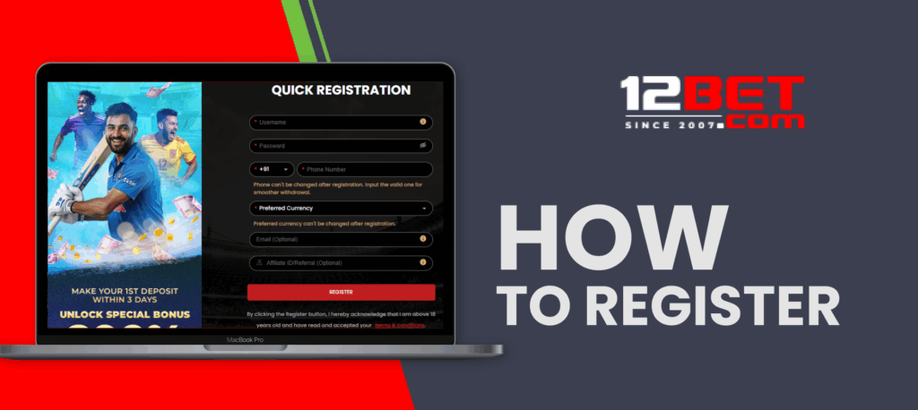 12bet registration India