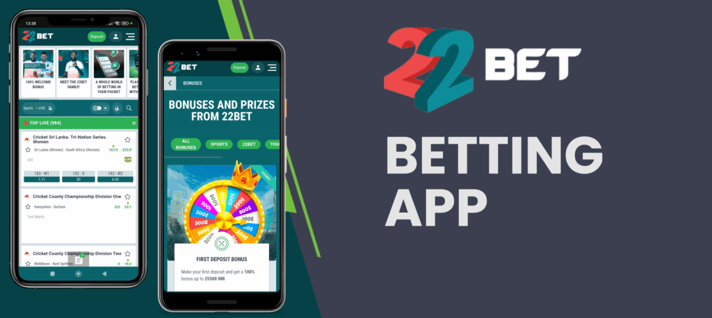 22Bet India Android betting app