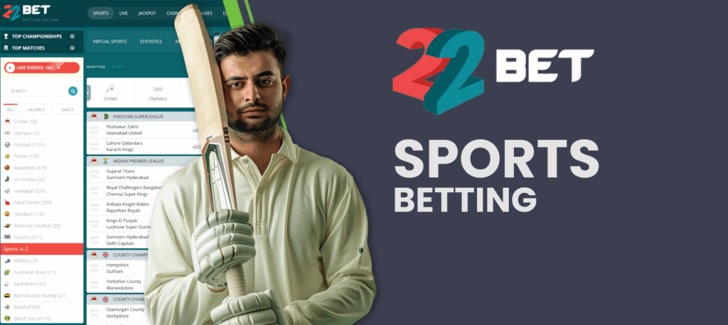 22Bet India sports betting