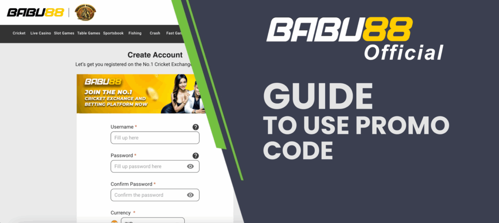 How to use Babu88 promo