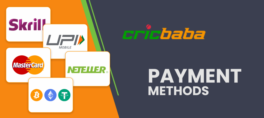 Fast deposit and withdrawal options on the Cricbaba website for Indian players