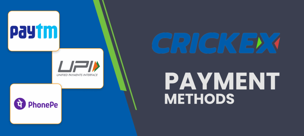 Fast deposit and withdrawal options on the Crickex website for Indian players