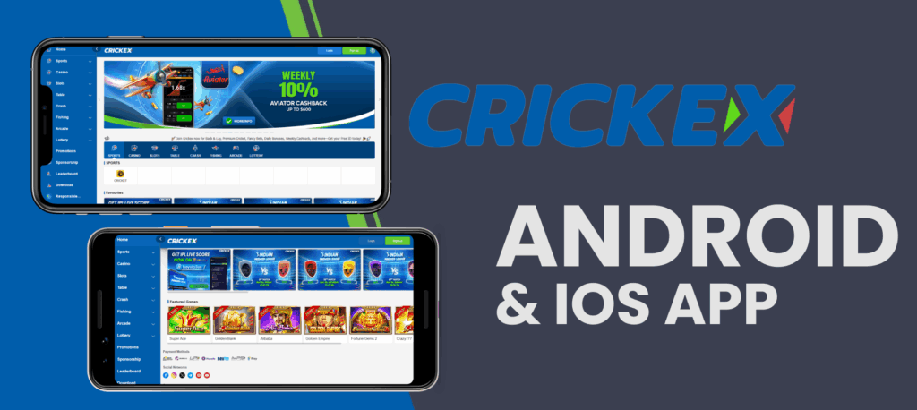 Using the Crickex mobile app