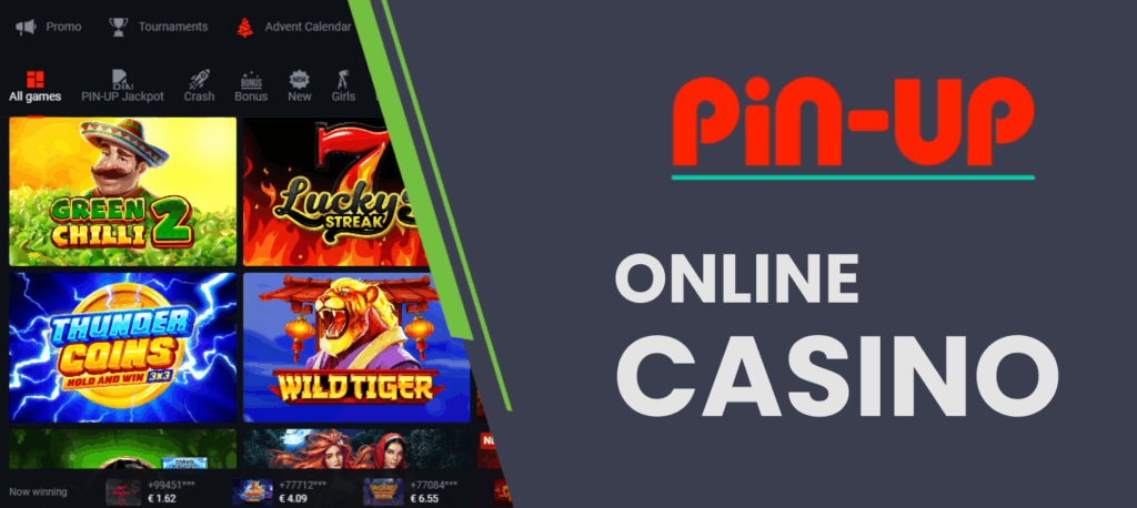 Play in casino with Pin-Up