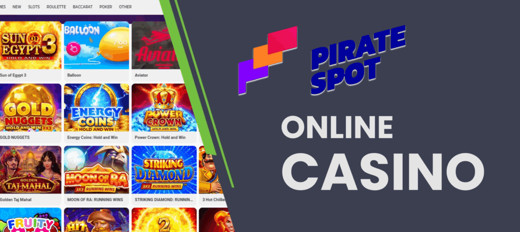Play in casino with Pirate spot 