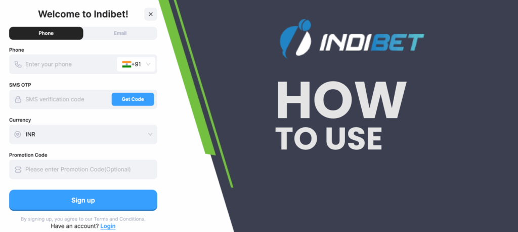 How to use Indibet promotion code step-by-step