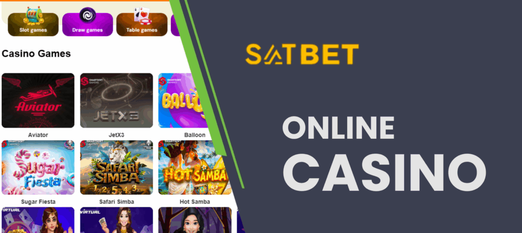 Play in casino with Satbet