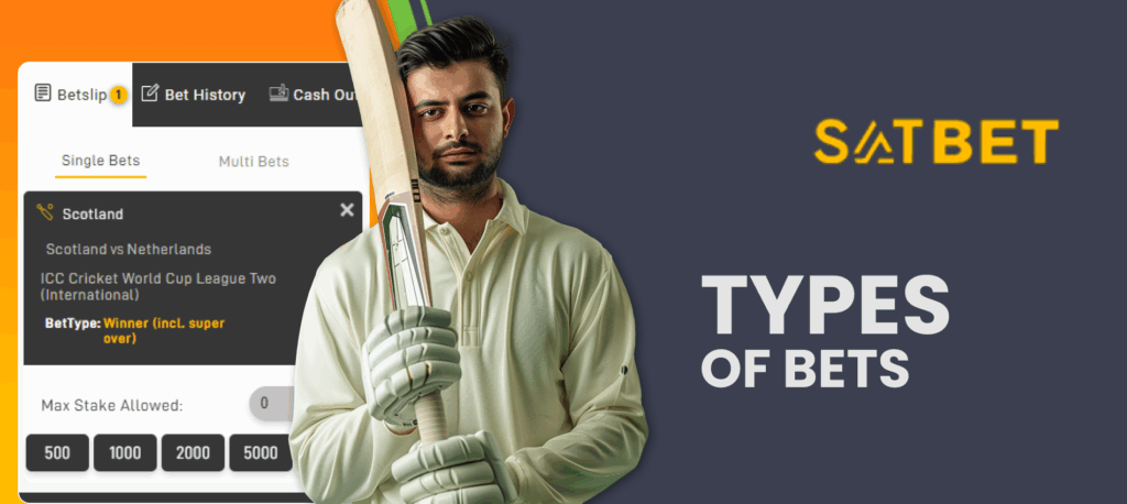 Types of Bets on Satbet for Indian Players
