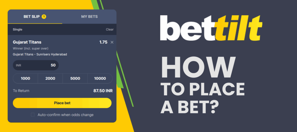 Bettilt India place bet