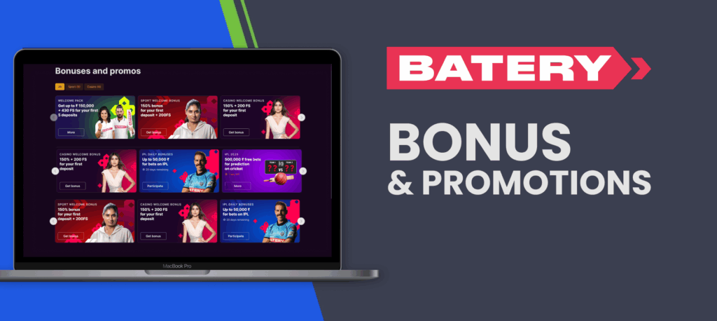 Batery Bet bonus promotions