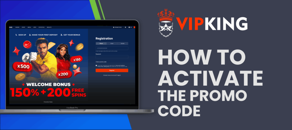 Vip King promo code activation in India