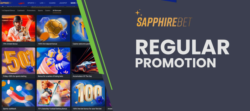 Ongoing bonus campaigns at SapphireBet India