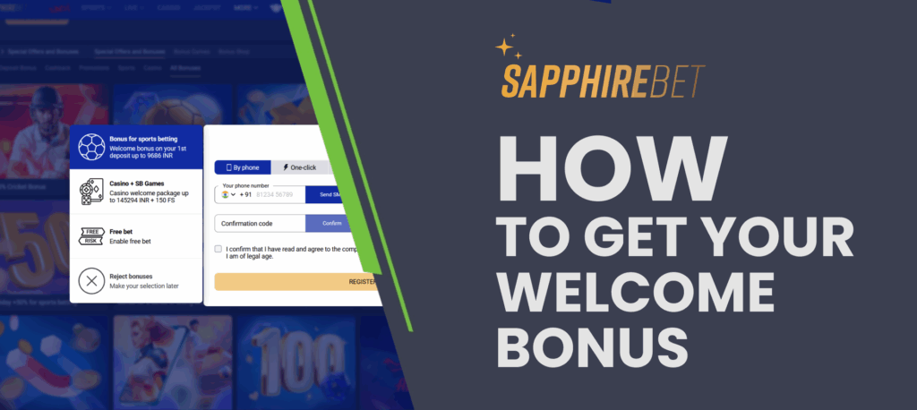 Steps to claim your SapphireBet welcome bonus