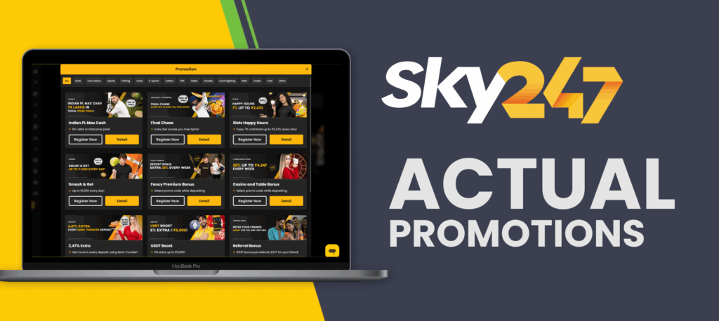 Current promotions and special offers at Sky247