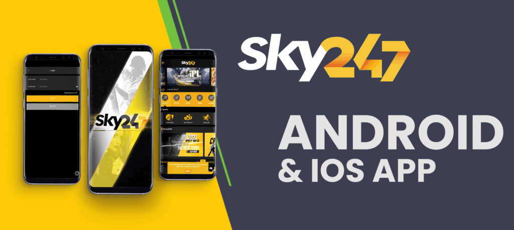 Using the Sky247 mobile app
